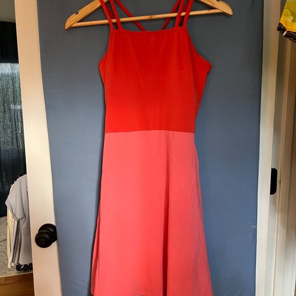 Pact Spaghetti Strap Organic Cotton Fit Flare Dress - Picture 2 of 8